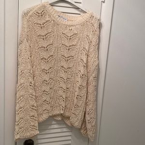 ZARA Open knitwear crochet sweater